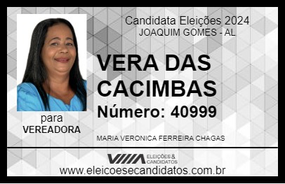 Candidato VERA DAS CACIMBAS 2024 - JOAQUIM GOMES - Eleições