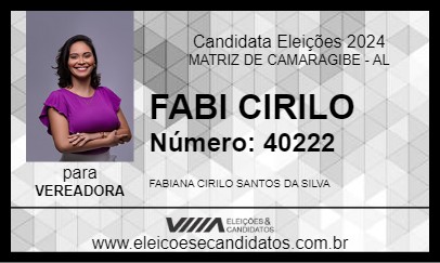 Candidato FABI CIRILO 2024 - MATRIZ DE CAMARAGIBE - Eleições