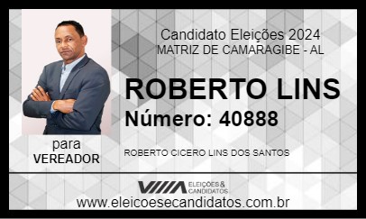 Candidato ROBERTO LINS 2024 - MATRIZ DE CAMARAGIBE - Eleições