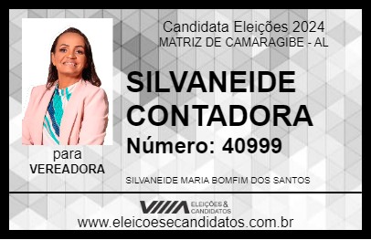 Candidato SILVANEIDE CONTADORA 2024 - MATRIZ DE CAMARAGIBE - Eleições