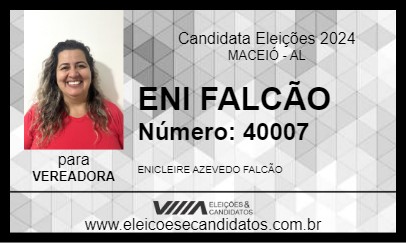 Candidato ENI FALCÃO 2024 - MACEIÓ - Eleições