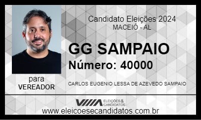 Candidato GG SAMPAIO 2024 - MACEIÓ - Eleições