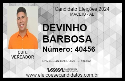 Candidato DEVINHO BARBOSA 2024 - MACEIÓ - Eleições