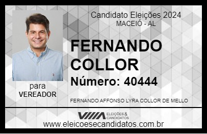 Candidato FERNANDO COLLOR 2024 - MACEIÓ - Eleições