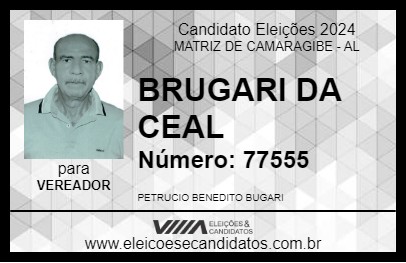 Candidato BUGARI DA CEAL 2024 - MATRIZ DE CAMARAGIBE - Eleições