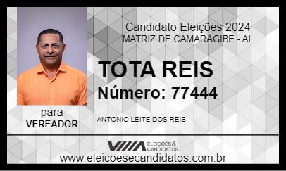 Candidato TOTA REIS 2024 - MATRIZ DE CAMARAGIBE - Eleições