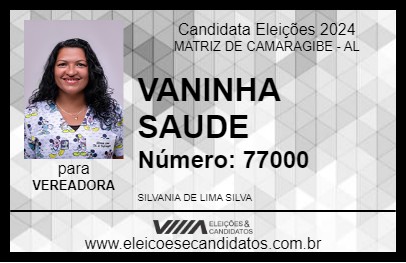 Candidato VANINHA SAUDE 2024 - MATRIZ DE CAMARAGIBE - Eleições