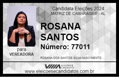 Candidato ROSANA SANTOS 2024 - MATRIZ DE CAMARAGIBE - Eleições