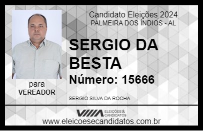 Candidato SERGIO DA BESTA 2024 - PALMEIRA DOS ÍNDIOS - Eleições