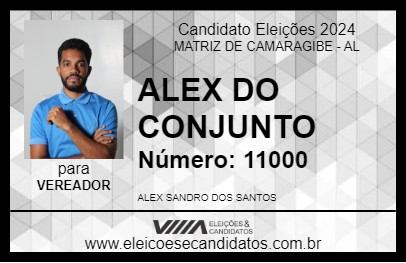 Candidato ALEX DO CONJUNTO 2024 - MATRIZ DE CAMARAGIBE - Eleições