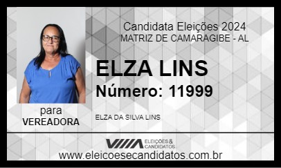 Candidato ELZA LINS 2024 - MATRIZ DE CAMARAGIBE - Eleições