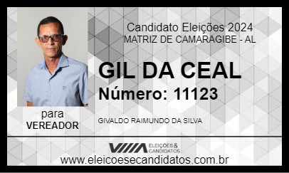 Candidato GIL RAIMUNDO 2024 - MATRIZ DE CAMARAGIBE - Eleições