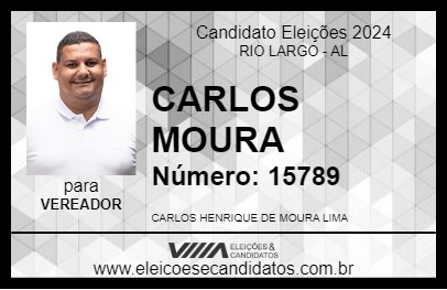 Candidato CARLOS MOURA 2024 - RIO LARGO - Eleições