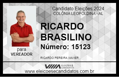 Candidato RICARDO BRASILINO 2024 - COLÔNIA LEOPOLDINA - Eleições