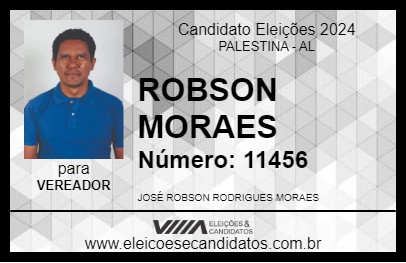 Candidato ROBSON MORAES 2024 - PALESTINA - Eleições