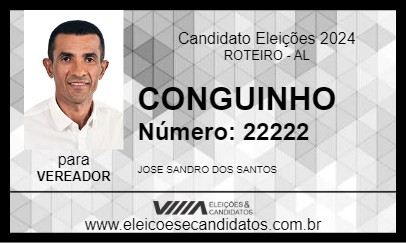 Candidato CONGUINHO 2024 - ROTEIRO - Eleições