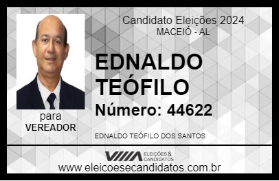 Candidato EDNALDO TEÓFILO 2024 - MACEIÓ - Eleições