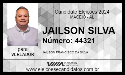 Candidato JAILSON SILVA 2024 - MACEIÓ - Eleições