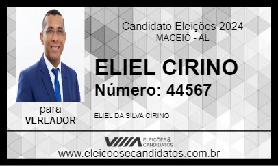 Candidato ELIEL CIRINO 2024 - MACEIÓ - Eleições