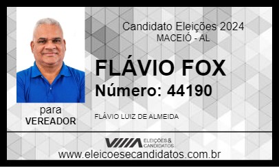 Candidato FLÁVIO FOX 2024 - MACEIÓ - Eleições