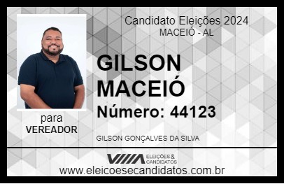 Candidato GILSON MACEIÓ 2024 - MACEIÓ - Eleições