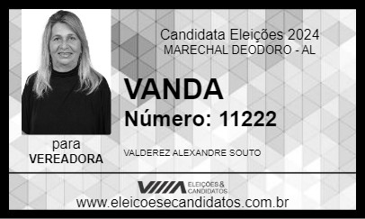 Candidato VANDA 2024 - MARECHAL DEODORO - Eleições