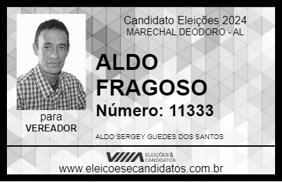 Candidato ALDO FRAGOSO 2024 - MARECHAL DEODORO - Eleições