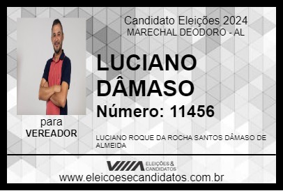 Candidato LUCIANO DÂMASO 2024 - MARECHAL DEODORO - Eleições