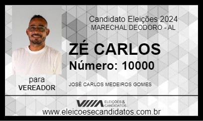 Candidato ZÉ CARLOS 2024 - MARECHAL DEODORO - Eleições