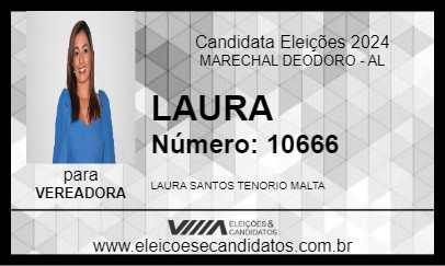 Candidato LAURA 2024 - MARECHAL DEODORO - Eleições