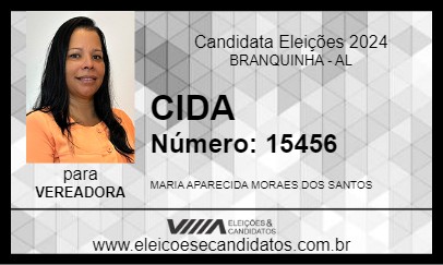 Candidato CIDA 2024 - BRANQUINHA - Eleições