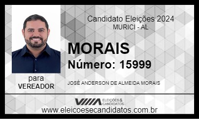 Candidato MORAIS 2024 - MURICI - Eleições