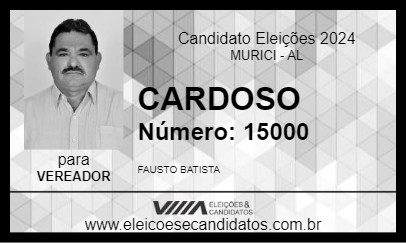 Candidato CARDOSO 2024 - MURICI - Eleições