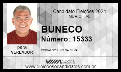 Candidato BUNECO 2024 - MURICI - Eleições