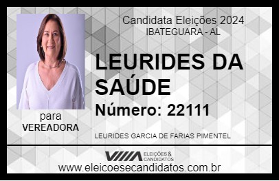 Candidato LEURIDES DA SAÚDE 2024 - IBATEGUARA - Eleições