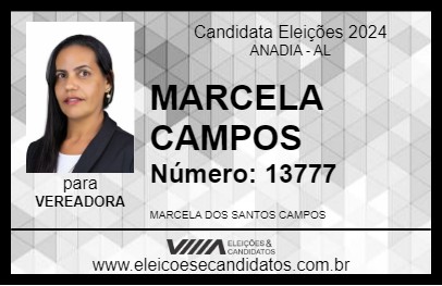 Candidato MARCELA CAMPOS 2024 - ANADIA - Eleições