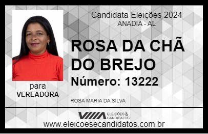 Candidato ROSA DA CHÃ DO BREJO 2024 - ANADIA - Eleições