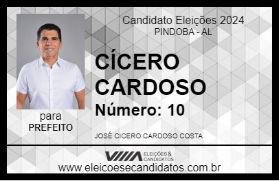 Candidato CÍCERO CARDOSO 2024 - PINDOBA - Eleições