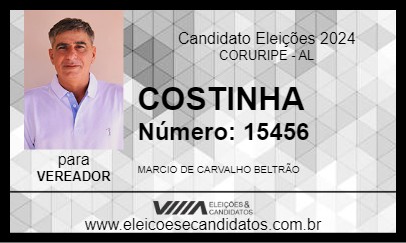 Candidato COSTINHA 2024 - CORURIPE - Eleições