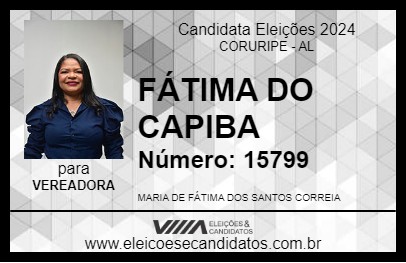 Candidato FÁTIMA DO CAPIBA 2024 - CORURIPE - Eleições