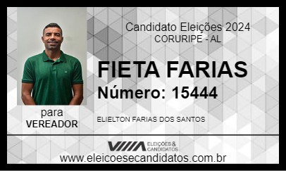 Candidato FIETA FARIAS 2024 - CORURIPE - Eleições