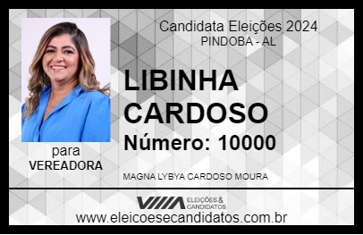 Candidato LIBINHA CARDOSO 2024 - PINDOBA - Eleições