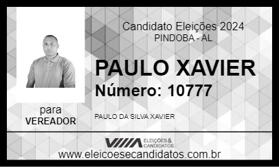 Candidato PAULO XAVIER 2024 - PINDOBA - Eleições