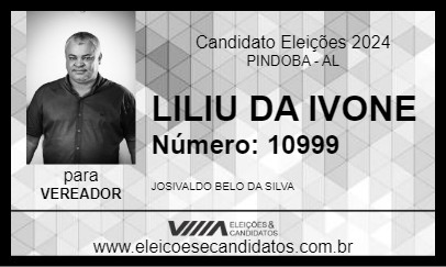 Candidato LILIU DA IVONE 2024 - PINDOBA - Eleições