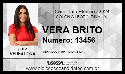 Candidato VERA BRITO 2024 - COLÔNIA LEOPOLDINA - Eleições