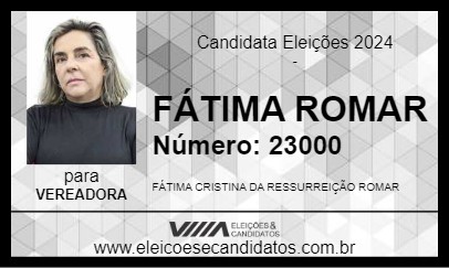 Candidato FÁTIMA ROMAR 2024 - MACEIÓ - Eleições