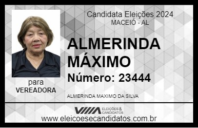 Candidato ALMERINDA MÁXIMO 2024 - MACEIÓ - Eleições