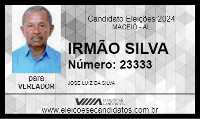 Candidato IRMÃO SILVA 2024 - MACEIÓ - Eleições