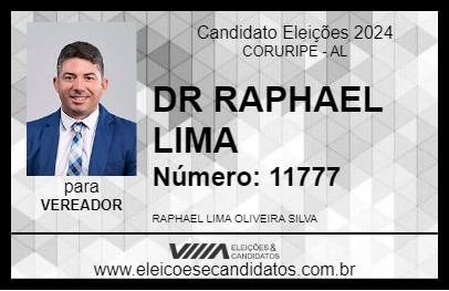 Candidato DR RAPHAEL LIMA 2024 - CORURIPE - Eleições