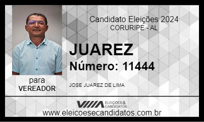 Candidato JUAREZ 2024 - CORURIPE - Eleições